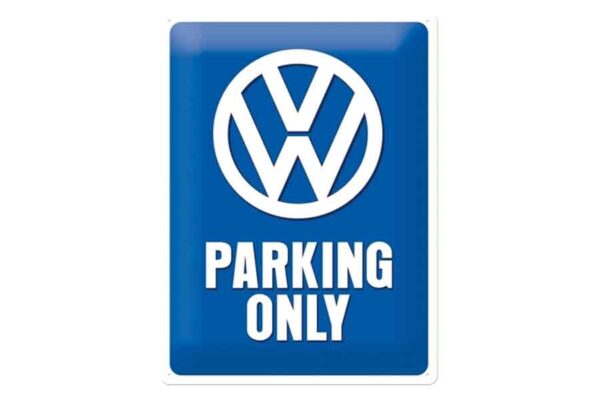 Chapa "Volkswagen Parking Only"