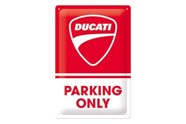 Chapa "Ducati Parking Only"