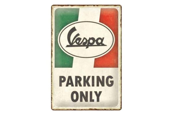 Chapa "Vespa Parking Only"